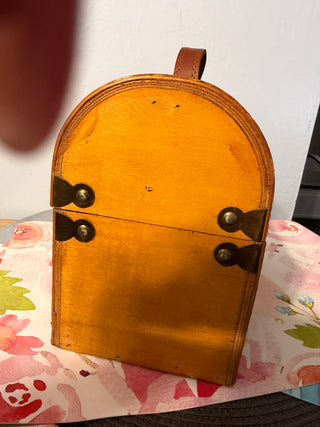 Chest, Carry Case. Wood-Leather-Vinyl