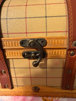 Chest, Carry Case. Wood-Leather-Vinyl
