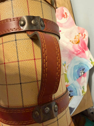 Chest, Carry Case. Wood-Leather-Vinyl