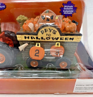 New Lemax Spooky Town 'Pumpkin Haul Countdown' Days to Halloween Calendar #93414