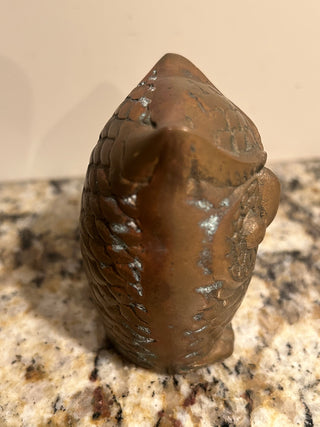 Vintage Small Brass Owl Figurine