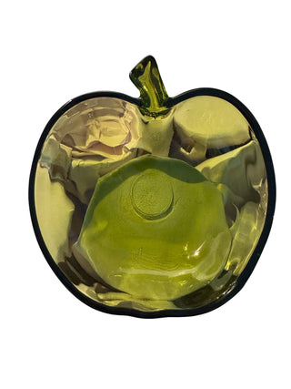 Green Apple Glass Bowl