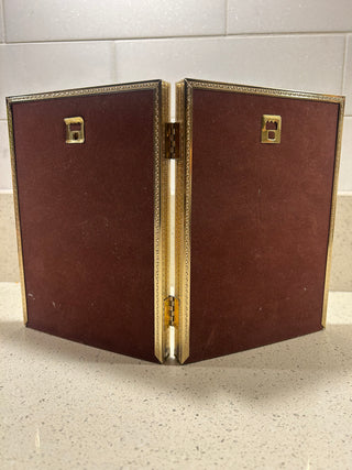 Vintage Gold Bi-Fold Frame, 5”x7”