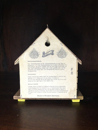 Vtg German handmade weather house