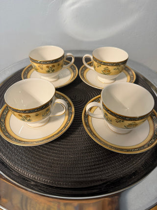 Vintage Teacup/Saucer Wedgewood India SET - FOUR