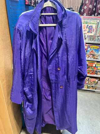 Vintage Silkworms purple long trench coat