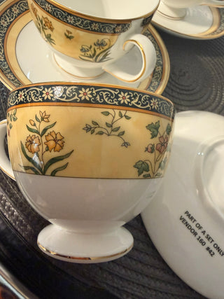 Vintage Teacup/Saucer Wedgewood India SET - FOUR