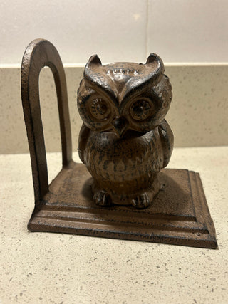 Cast Iron Owl Bookend