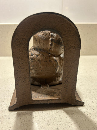 Cast Iron Owl Bookend