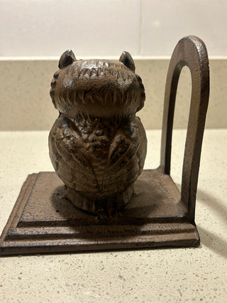 Cast Iron Owl Bookend