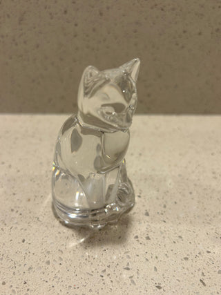Crystal Cat Salt and Pepper Shakers