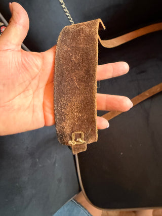 Handmade Leather Loader Hard Ball Shot Flask with heart VV
