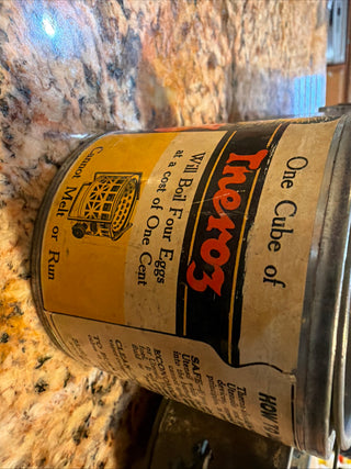 WWI Vintage Tin Box, Theroz Portable Stove VV