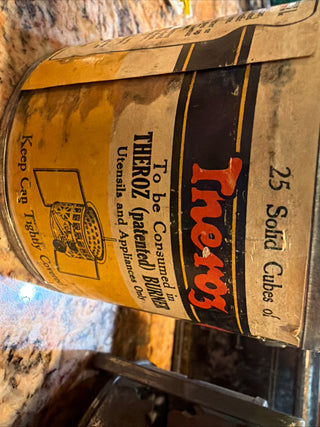 WWI Vintage Tin Box, Theroz Portable Stove VV
