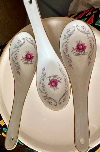 Set/4 1960s Chinese Soup/Rice Spoons Tatung Co. RSV