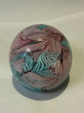 Murano Latticino twist paperweight