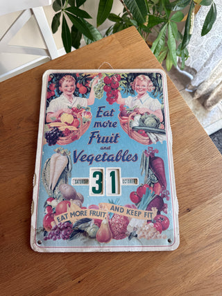 Retro Vegetables Calendar