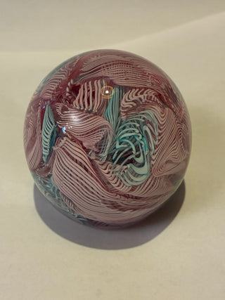 Murano Latticino twist paperweight