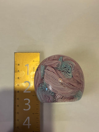 Murano Latticino twist paperweight