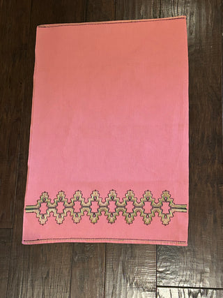 Vintage Huck Hand Towel, Pink