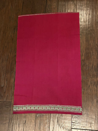 Vintage Huck Hand Towel, Dark Red /Maroon