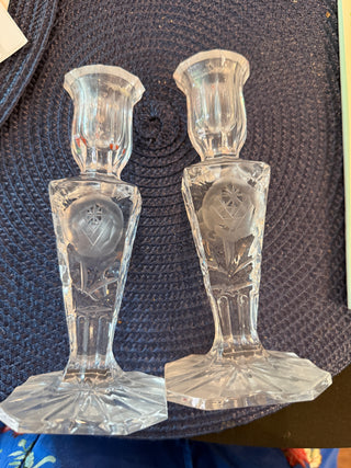 Chrystal Candlesticks set of two