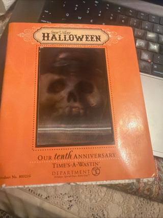 Dept 56 Halloween 10th Anniversary Time's - A- Wastin Skeleton