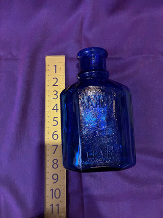 Cobalt glass jar “handy jar”