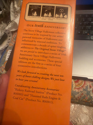Dept 56 Halloween 10th Anniversary Time's - A- Wastin Skeleton