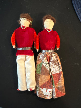 Vintage Indian Pair 1960 stuffed embellished (2)