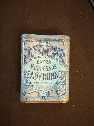 Vintage tobacco Tin Blue 1937