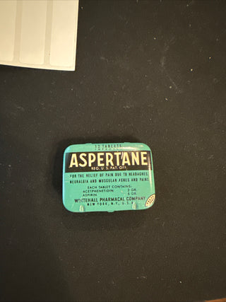 Vintage Aspertane tin