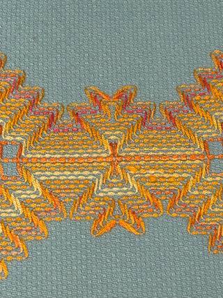 Vintage Huck Hand Towel, Light Blue