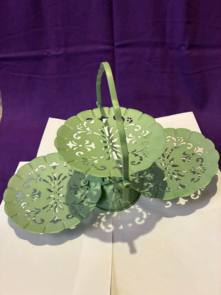 Folding 3 tier dessert stand