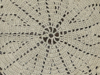 Vintage Handmade Cream Crochet Coasters, Set of 4