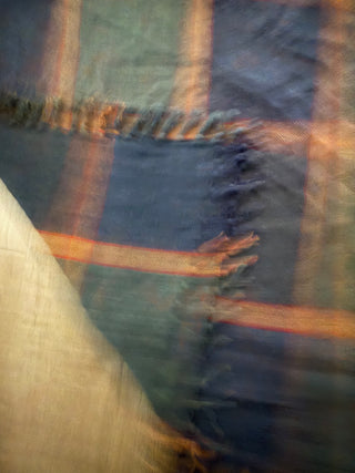 Green/Blue Woven Throw