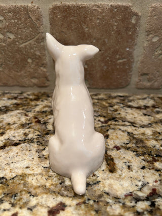 Vintage Belleek Porcelain Scotty Dog Figurine