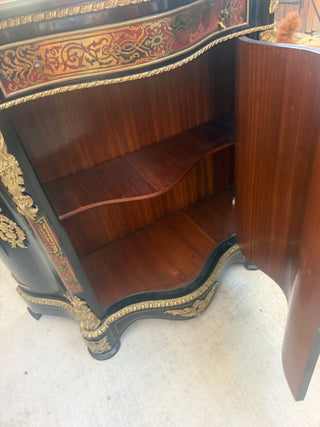 Napoleon III Style Ebonized Cabinet with Marble Top