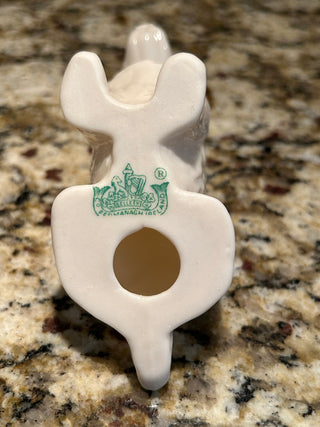 Vintage Belleek Porcelain Scotty Dog Figurine