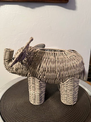 Basket Elephant Grey