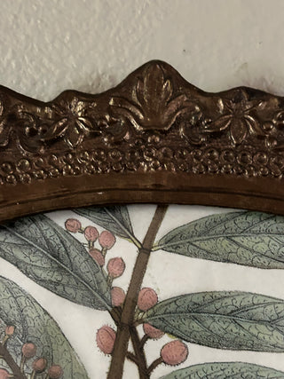 Vintage Art Nouveau Ornate Brass Fan Frame