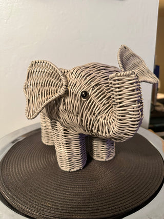 Basket Elephant Grey