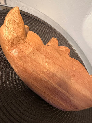 Pig Sow Wood Handcarved MTS