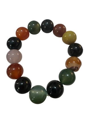 Multi-Color Agate & Quartz Bracelet
