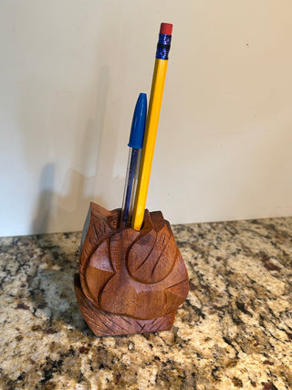 MCM Hawaiian Monkey Wood Perfume Bottle, No Lid