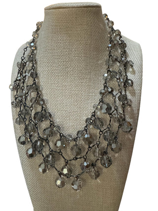 Banana Republic Faceted Glass Bib Necklace