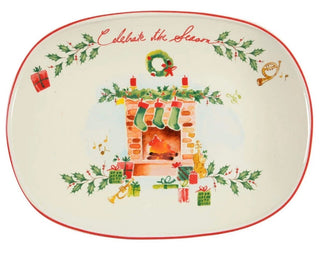 Lenox Holiday Inspiration & Illustration 10" Oblong Tray