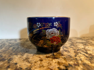 Vintage Japanese Tea Set, Cobalt Blue