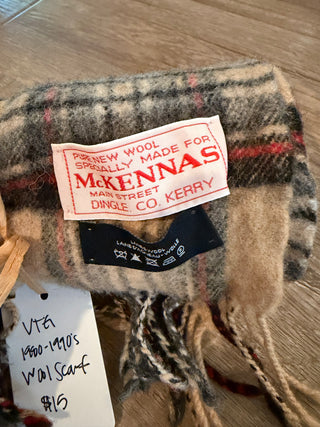 VTG Irish Wool Scarf