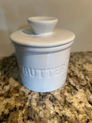 White Ceramic Butter Bell